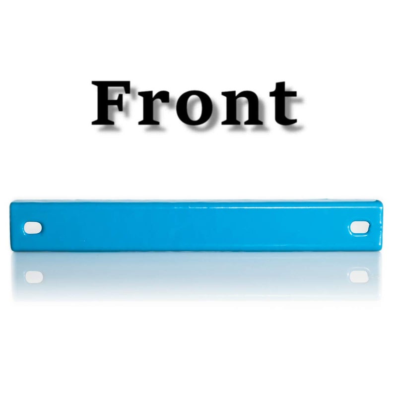 WFPOWER Rubber Coated Magnetic License Plate Holder, 2 Pack Strong Bar Magnet with Rubber Molded Plate for Test Driving, Dealer Demo License Magnet Plate Holder Blue with Screws - Image 3